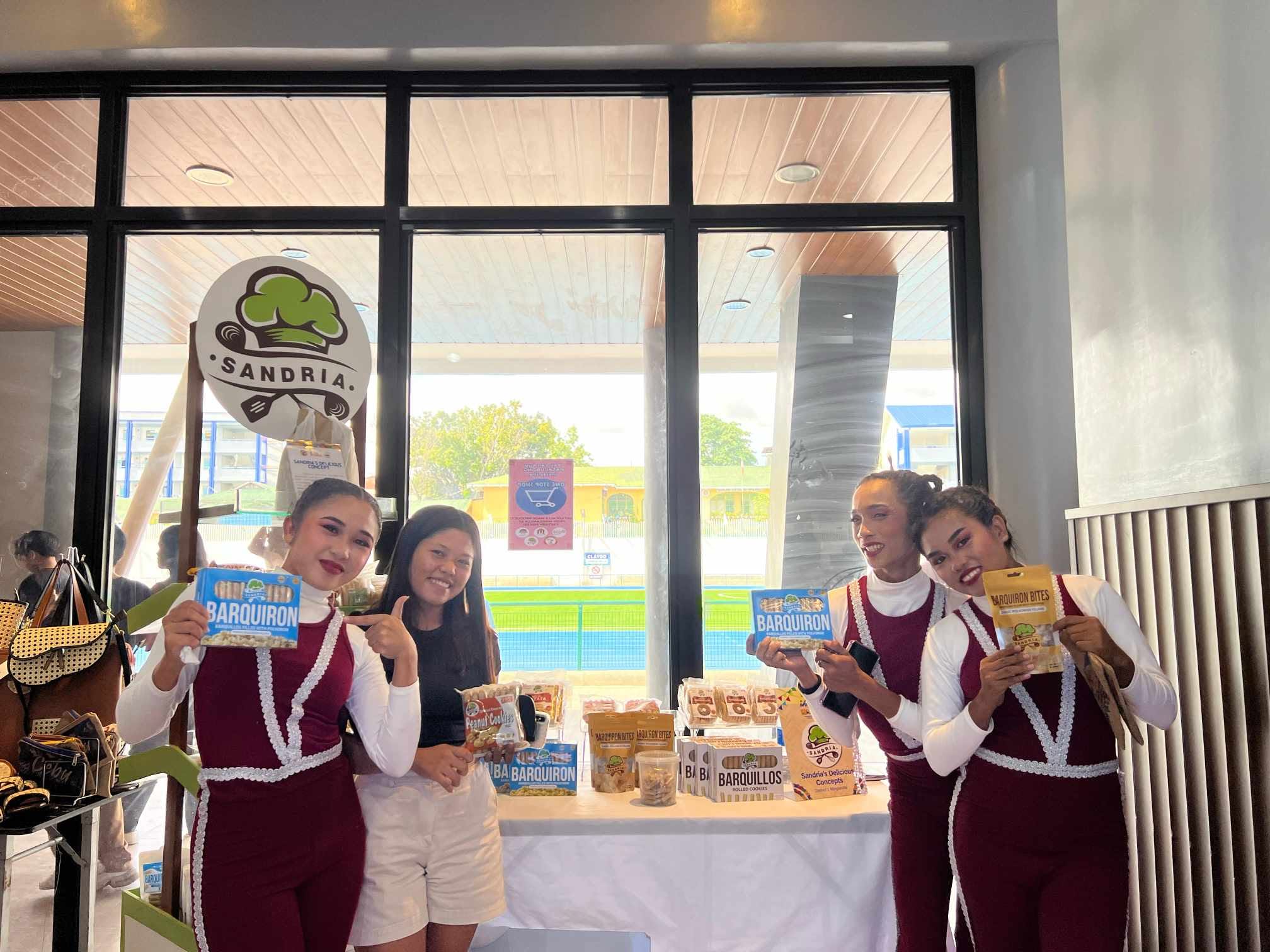 Sandria team at a product showcase
