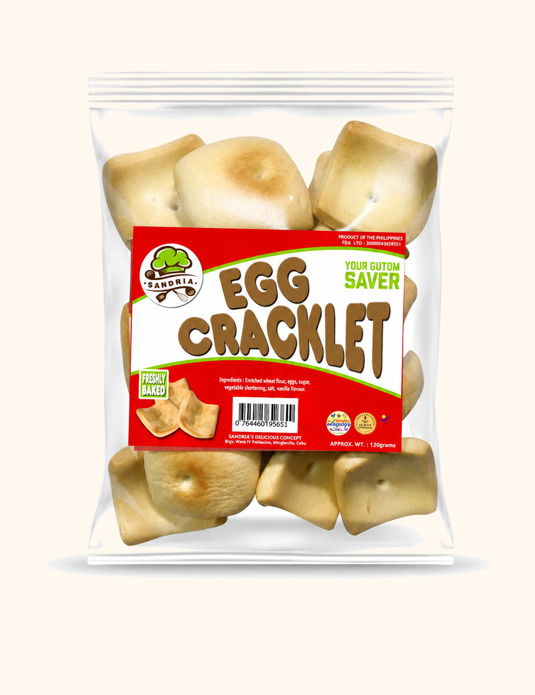 Sandria's Egg Cracklet